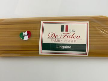 package of dry linguine pasta