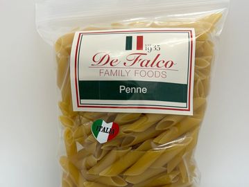 package of dry penne pasta