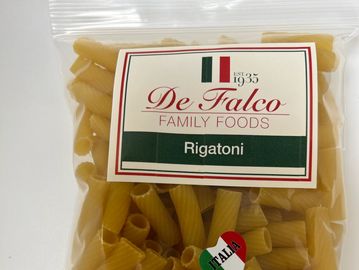 package of dry rigatoni pasta