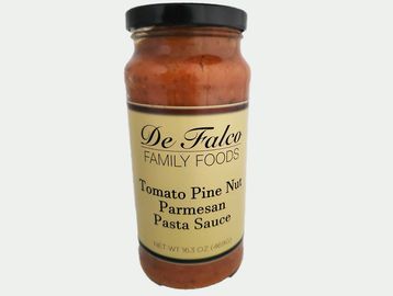jar of tomato pine nut parmesan pasta sauce