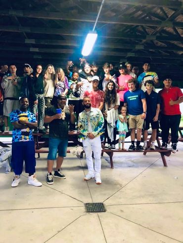 Balistic Man does free show for Highschool students in Grand Island NY