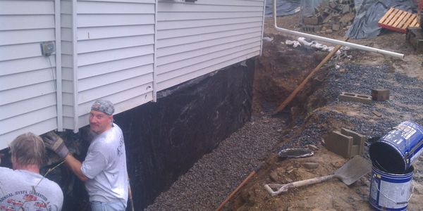 Foundation repair, waterproofing. Poughkeepsie, Dutchess County, New York
