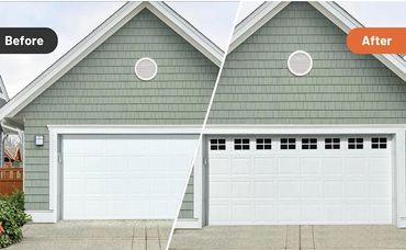 Replaced regular upper panel with windows panel for better day lighting