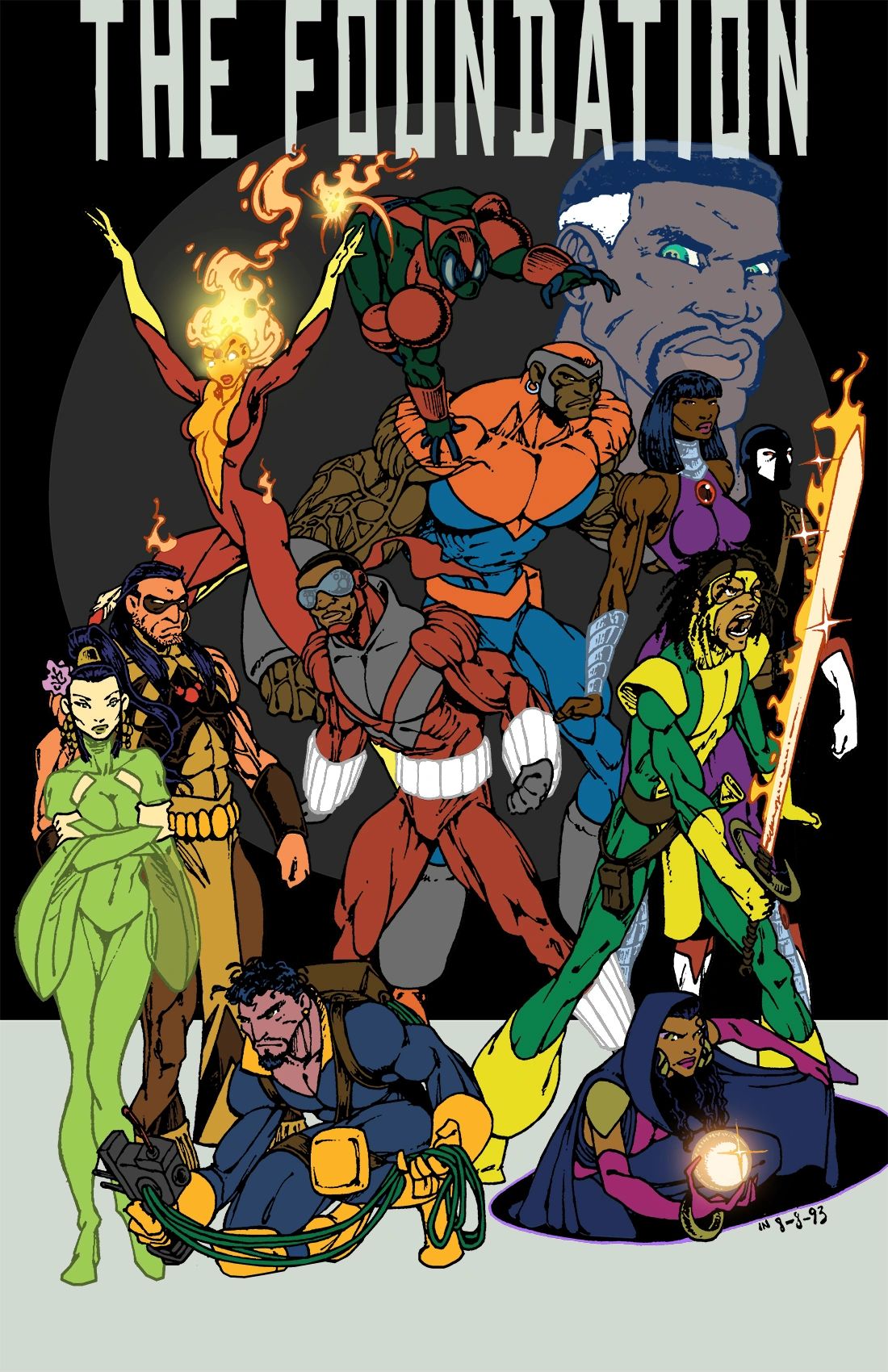 The Foundayshn is a superhero group unlike any other. Diverse heroes in a class all its own. 