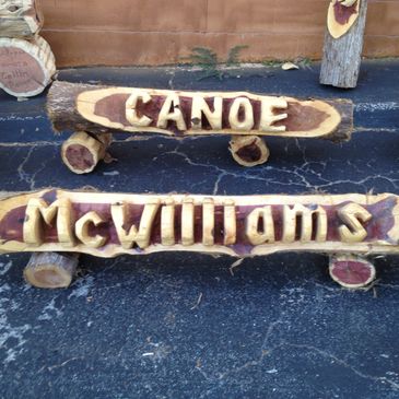 Canoe style name & address logs