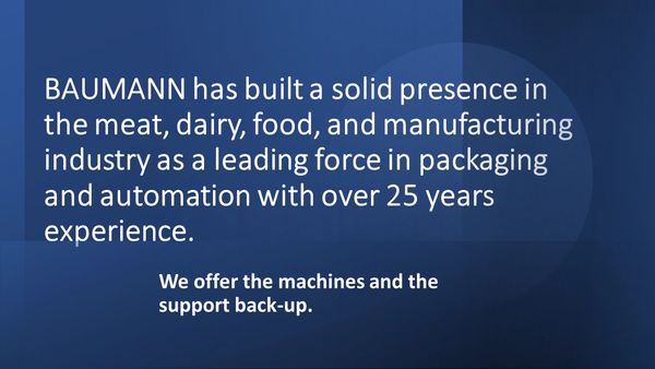 We offer the machines and the support back up