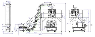 Form fill and seal packing line