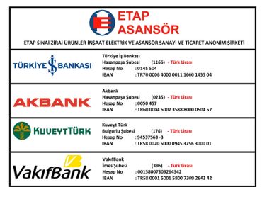 etap asansör banka hesap bilgileri