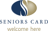 Seniors Card Welcome Here logo