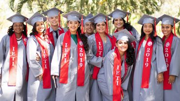 Our first graduating class from the nursing school.