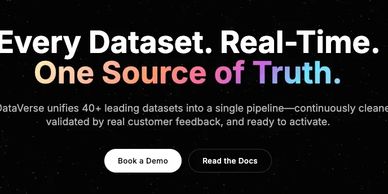 Every Dataset. Real Time
One Source of Truth.