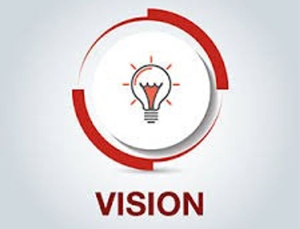 Light bulb icon with red circular design and 'VISION' text.