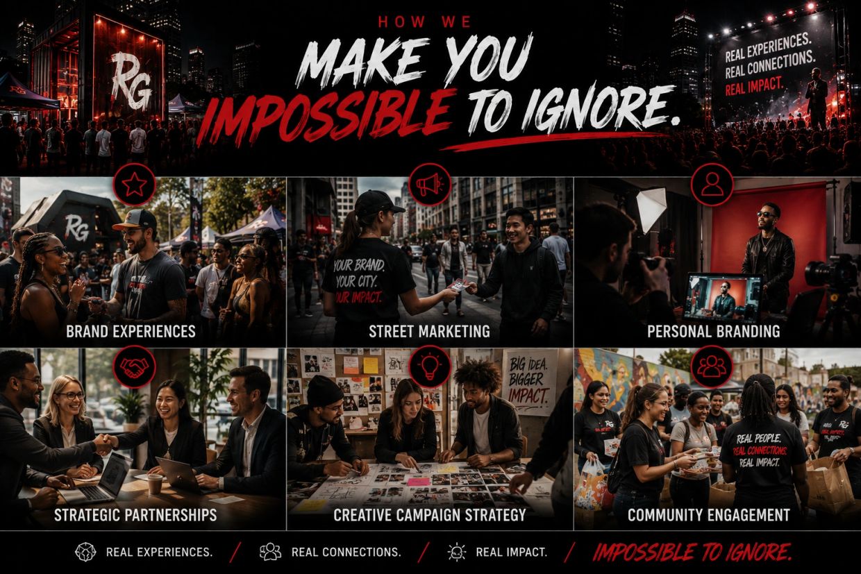 Marketing and branding activities making impactful connections.