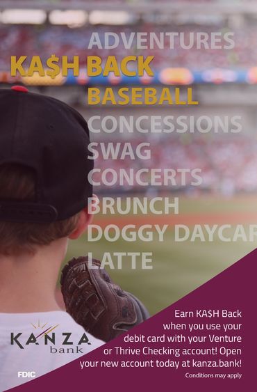 Erin Koehn marketing. Print ad in the Wichita Wind Surge yearbook.