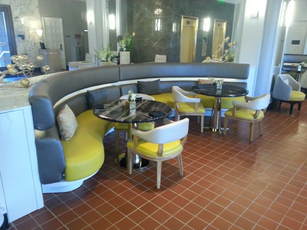 booths, upholstery, custom, green, black