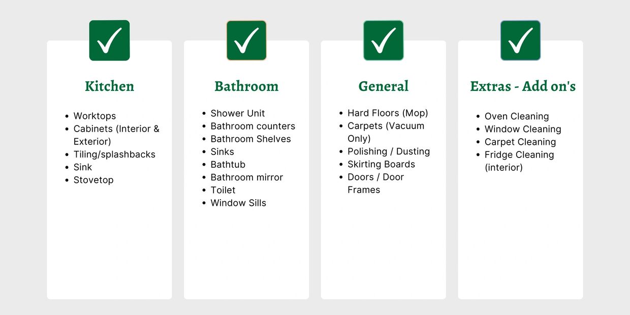 Home Deep clean tasks