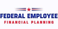 Logo for Federal Employee Financial Planning with patriotic colors.