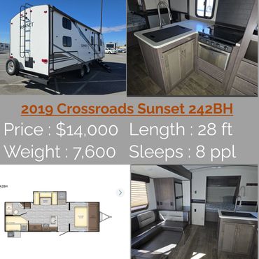 Travel trailer exterior view - quality RV for camping adventures