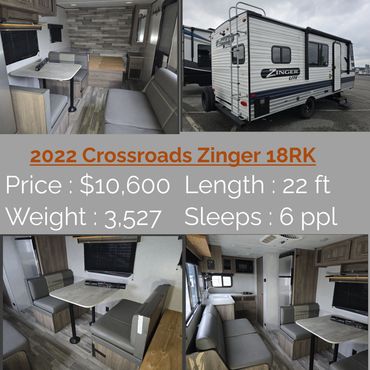 Zinger lightweight camper - affordable RV rental option