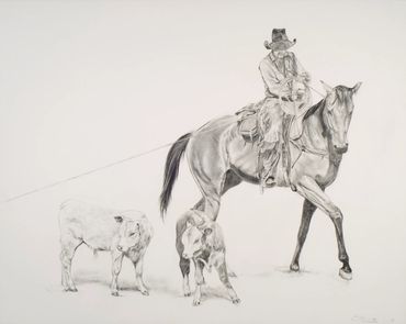 The Wyoming Two Step
Graphite on paper
22"x29"