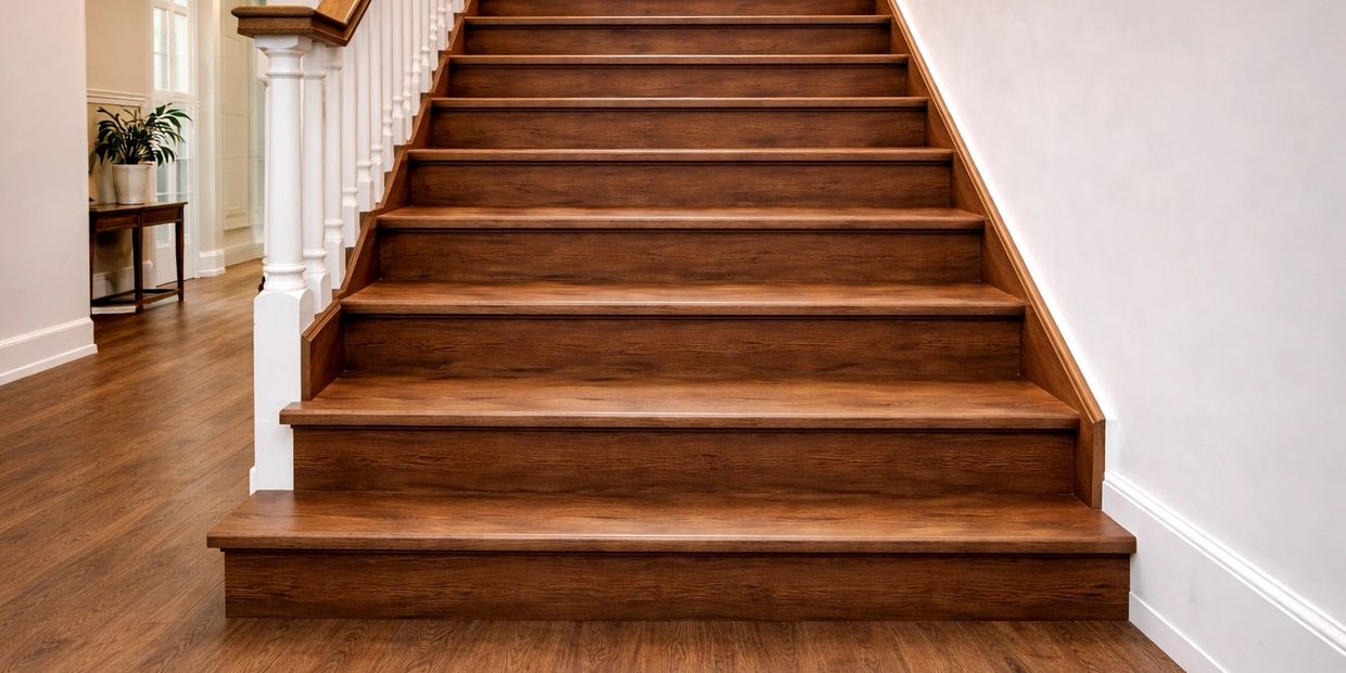 vinyl plank stairs installation lincoln park mi dunes carpet inc