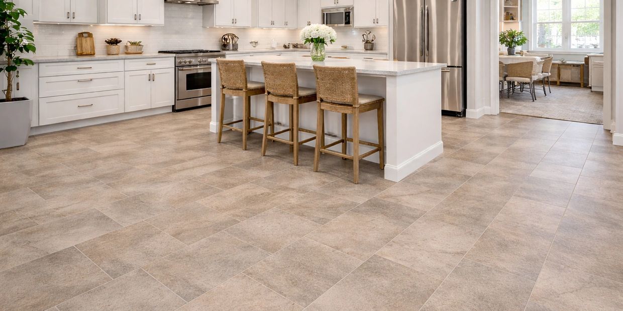 stone look vinyl flooring installation kitchen southfield mi dunes carpet inc