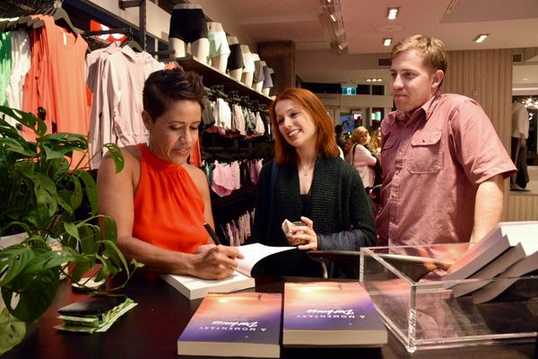 Nikki Martin's book launch for A Momentary Darkness at Lululemon Halifax. 2018