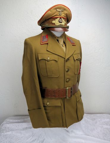 Original WW2 German Gau Gauleitung Gauleiter NSDAP Political Tunic Jacket with Visor Red Piping