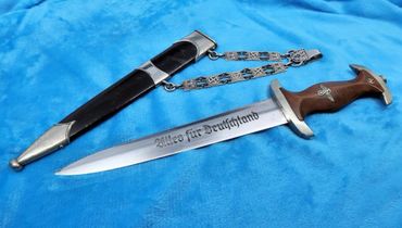 Original WW2 German NSKK NS Motor Corps Officer Chained Dress Parade Dagger