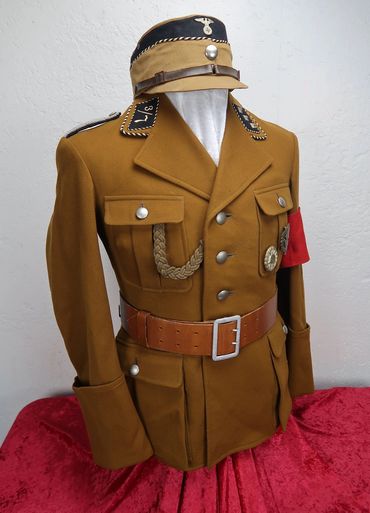 Original WW2 German SA Sturmabteilung
Brownshirt Jacket Tunic with Kepi