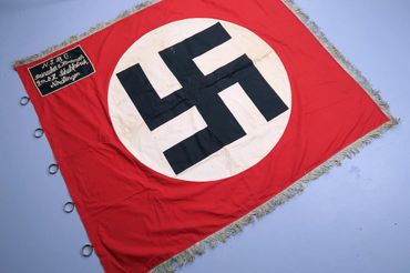 Original WW2 German NSBO  Factory Cell Organization Flag Standard Standarte