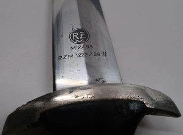 WW2 German J. A. Schmidt & Söhne SS dagger - RZM M7/95 1222/39