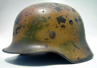 Original WW2 German Wehrmacht Camo Helmet
