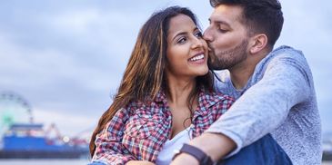 couple kissing  love is possible