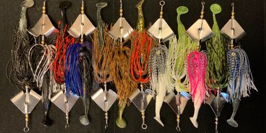 JAMIT JR Weedless Inline Buzz Baits are unique Top Water Baits, designed for the thickest weeds!