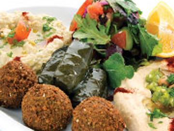 selection of few vegetarian items, for Vegetarian Combo