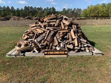 Full cord (3 face cords ) pile