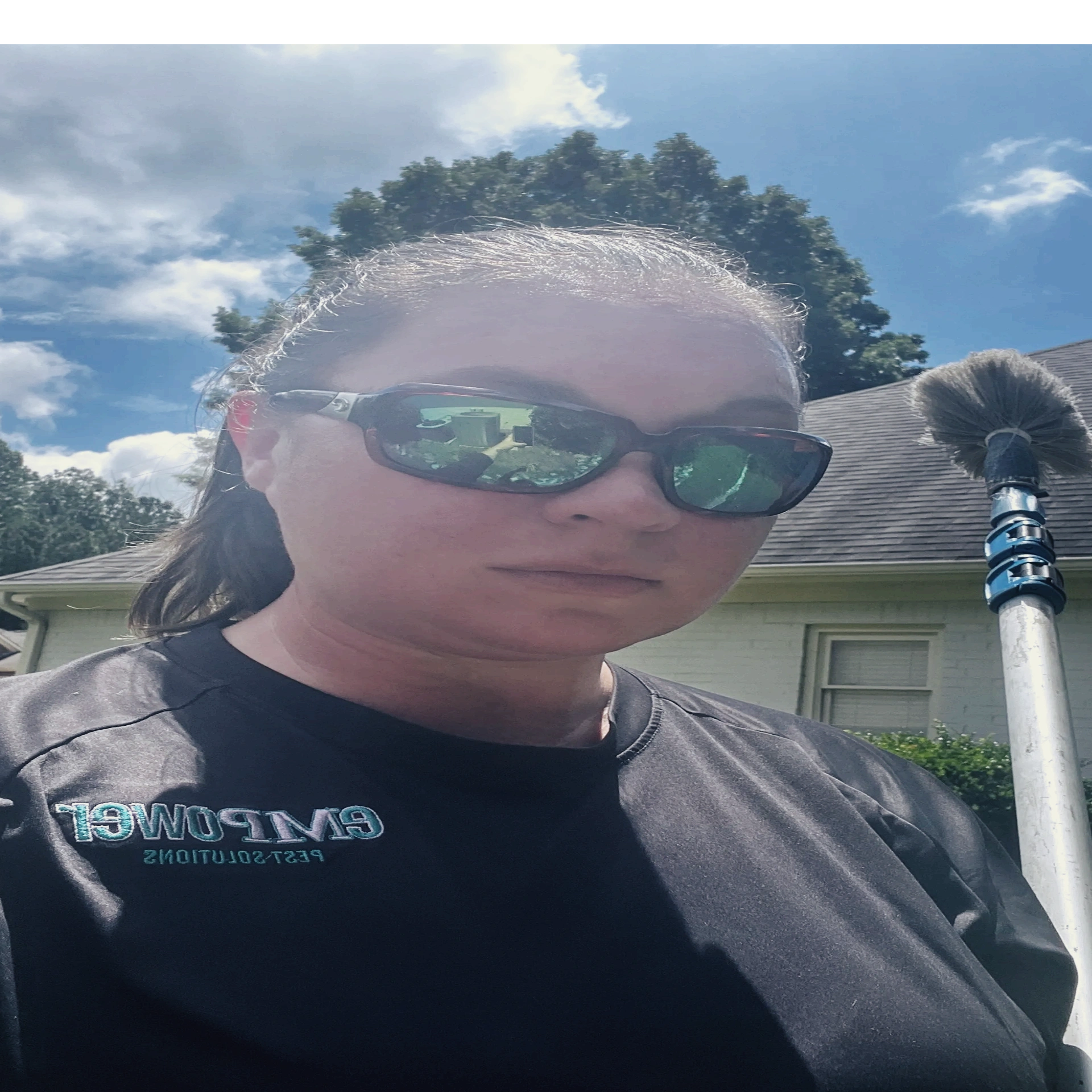 Web brushing is so important on controlling the spider population.