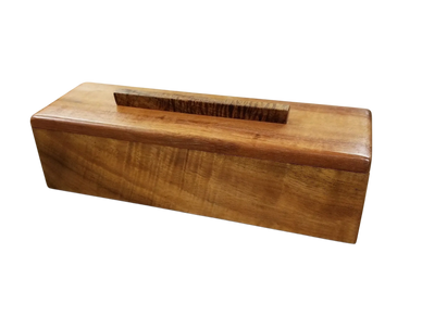 rectangular koa box with handle