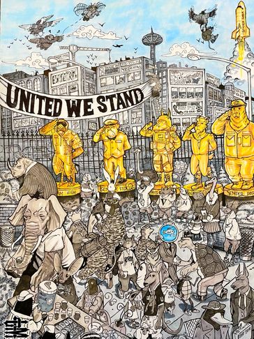 Golden Guardians by "Pins" Leese