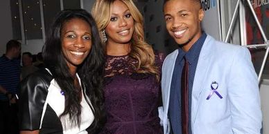 Rolanda Schmidt, LaVerne Cox, Kye Allums