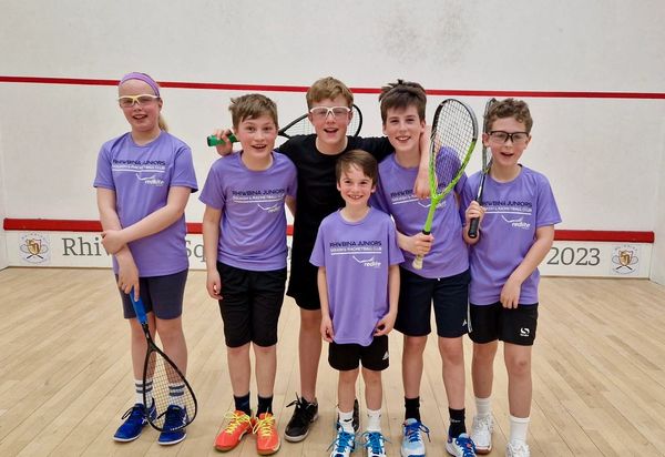 L to R: Yvie Baber; George Baldwin; Osian Davies; Gwil Drew; Gryff Drew and Leo Manners.