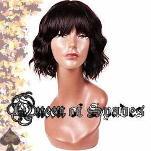 Queen Candy Collection: Queen of Spades Short Loose Wave, Lace Front Wig