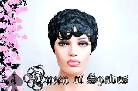 Queen Candy Collection: Queen of Spades
Short Curl Set, Lace Front Wig