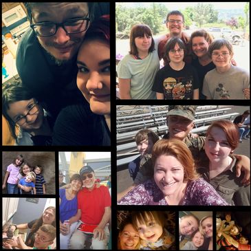 Collage of joyful family moments across generations and events.