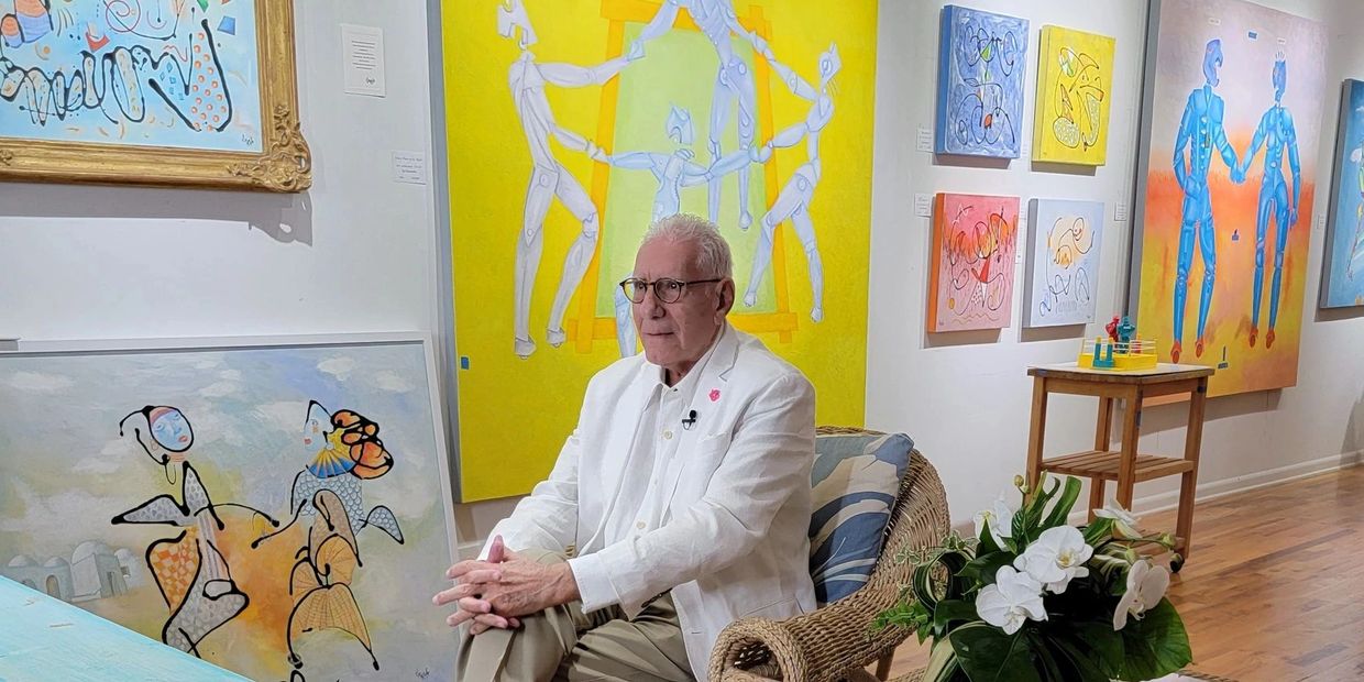 Clemente in his working studio located at Studio 1608.