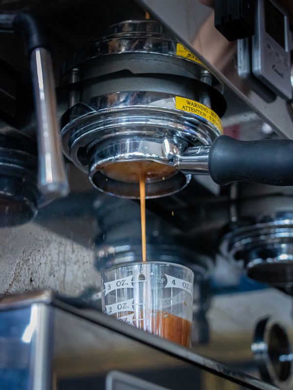 Dialed in espresso double shot
