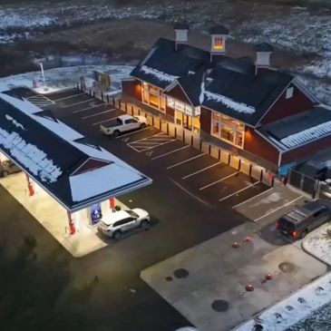 Recently renovated fueling station and convenience store.