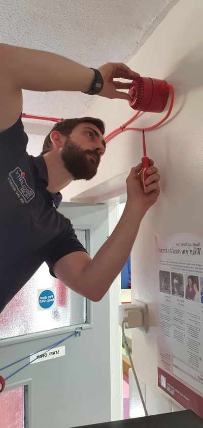 Wiring fire alarm sounder