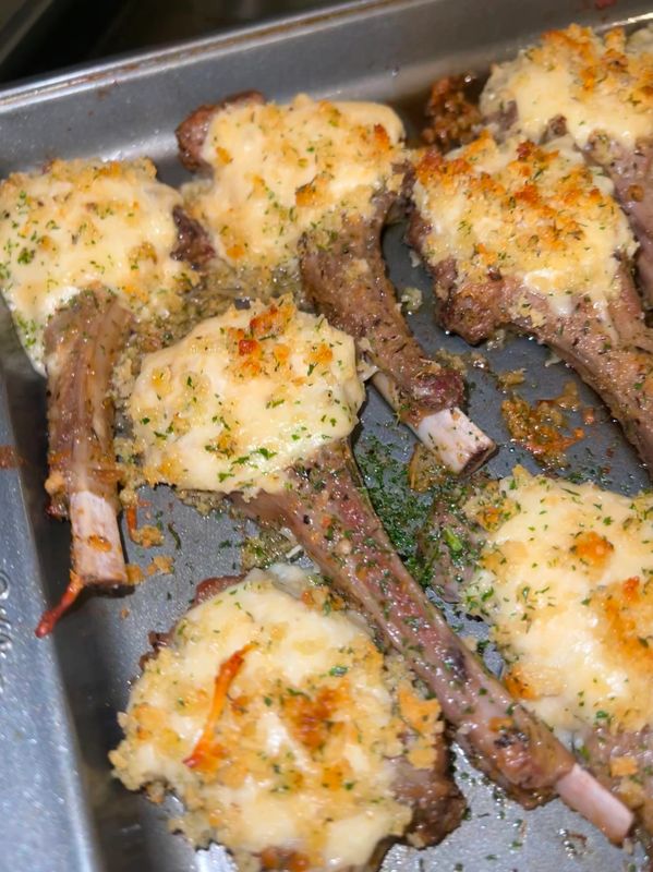 Parmesan Crusted Lamb Chops
